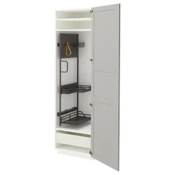 IKEA METOD / MAXIMERA(295.742.86) High Cabinet/Interior Inn, Biały/Lerhyttan Light Grey