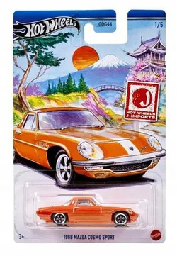 Модель Hot Wheels из серии J-Import, масштаб 1/5, Mazda Cosmo Sport 1968 года, HRT00.