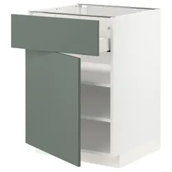 IKEA METOD / MAXIMERA(294.690.92) шкаф stj szu / дверь, белый/бодарп серо-зеленый