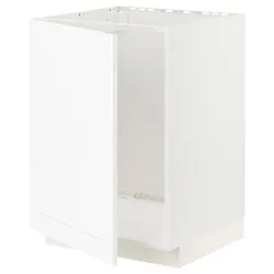 IKEA METOD(394.733.76) шкаф для раковины, Enköping белый / под белое дерево