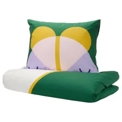 IKEA GREJSIMOJS(106.018.31) підодіяльник і наволочка, різнокольоровий