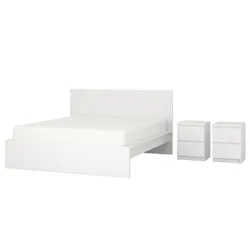 IKEA MALM(694.882.63) комплект мебели для спальни 3 шт., белый
