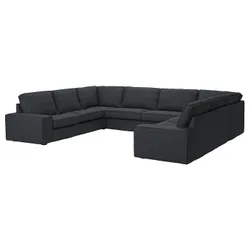 IKEA KIVIK(694.944.00) П-образный диван, 7-местный, Антрацит Тресунд