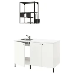 IKEA ENHET (693.372.50) кухня, антрацит / белый