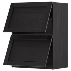 IKEA METOD(993.917.59) двери 2 уровня, черный/Lerhyttan черная морилка