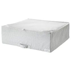 IKEA STUK (403.095.73) Контейнер для одягу/постільних речей, білий/сірий