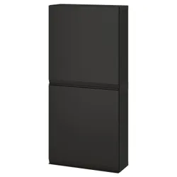 IKEA BESTÅ(395.693.50) шкаф в дверях SC/2, Czarnybrowz/Hammarmed Anthracite