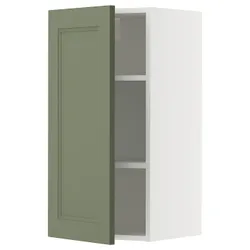 IKEA METOD(095.175.79) настенный шкаф с полками, Biały/Axstad Greya -green