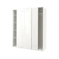 IKEA PAX / HASVIK(694.898.99) гардероб, білий/глянцевий/білий