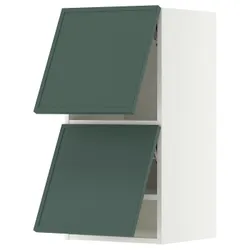 IKEA METOD(896.042.09) шостий рівень 2 двері, білий/Aspudden темно-сіро-зелений