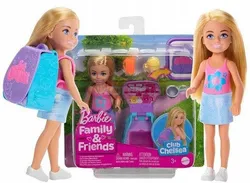 Рюкзак для куклы Барби Челси с кошкой, набор с куклой Челси JBF46