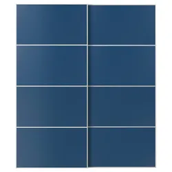 IKEA MEHAMN(596.091.47) Раздвижная дверь, Белый/2 -й синий