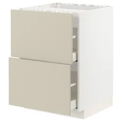 IKEA METOD / MAXIMERA(194.266.25) квартира / 2-спальна / 2-спальна шафа, білий / Havstorp бежевий