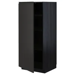 IKEA METOD(094.952.71) висока шафа/полиці, чорний/Upplöv матовий антрацит