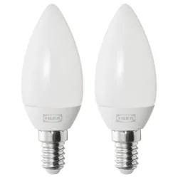 IKEA SOLHETTA(305.840.34) Светодиодная лампочка E14 250 Lumens, люстра/загар белый