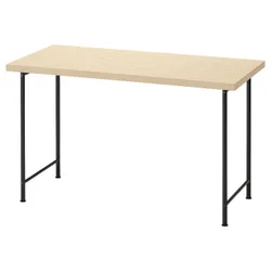 IKEA MITTCIRKEL / SPÄND(195.689.26) рабочий стол, Живая сосна эффект/черный