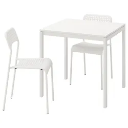 IKEA MELLTORP / ADDE(490.117.66) стол и 2 стула, белый