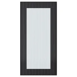 IKEA HEJSTA(505.266.32) скляні двері, антрацит/скло з малюнком