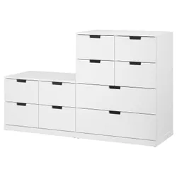 IKEA NORDLI(292.480.10) комод с 10 ящиками, белый