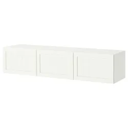 IKEA BESTÅ(495.973.81) Тумба під телевізор з дверцятами, білий/Pipmakare білий