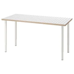 IKEA LAGKAPTEN / OLOV(995.084.91) письмовий стіл, білий антрацит/білий