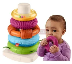 Сенсорная пирамида из колец Fisher Price для детей от 6 месяцев HXK47