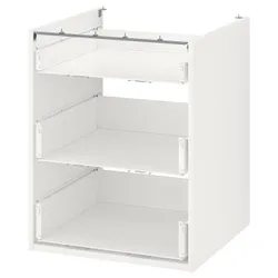 IKEA ENHET(204.404.18) нижний шкаф / 3 ящика, белый