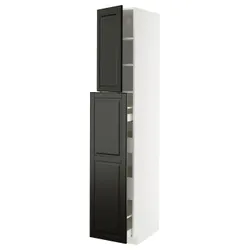 IKEA METOD / MAXIMERA(595.787.25) Sza wysie z 4su/1drz/2opło, Biały/Bodbyn Black