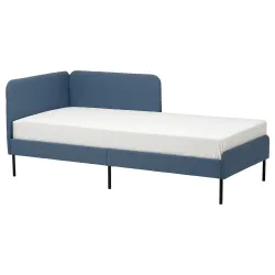 IKEA BLÅKULLEN  Каркас кровати с обивкой / изголовье, Knisa medium blue (105.057.16)