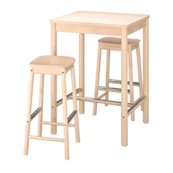 IKEA RÖNNINGE / RÖNNINGE (694.423.31) барный стол и 2 табурета, береза / береза