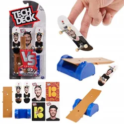 СКЕЙТБОРД С ФИНГЕРБОРДОМ С НАБОРОМ ПРЕПЯТСТВИЙ PLAN B VS SERIES TECH DECK