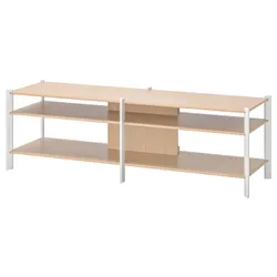 IKEA JÄTTESTA(505.388.52) ТБ шафа, білий/світлий бамбук