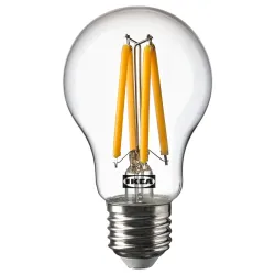 IKEA SOLHETTA Світлодіодна лампа E27 470 люмен, прозора сфера (004.986.60)