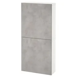 IKEA BESTÅ(494.219.71) навісна шафа / 2 двер, Kallviken білий / світло-сірий ефект бетону