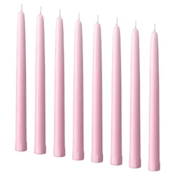 IKEA KLOKHET(005.827.29) Свеча без запаха, светло -розовый
