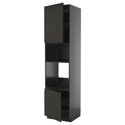 IKEA METOD(895.896.90) SZA St Pie/Mikr 2DR/HALT, Чарнозарій/upplöv матовий антрацит
