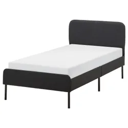 IKEA SLATTUM(805.712.51) мягкий каркас кровати, Vissle темно-серый