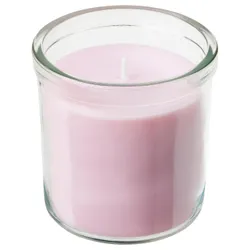 IKEA LUGNARE (305.023.83) ароматизована свічка в склі, жасмин / рожевий