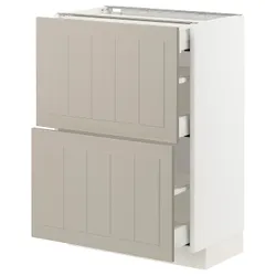 IKEA METOD / MAXIMERA (294.081.45) 2-дверний / 3-місний, білий / Stensund beige