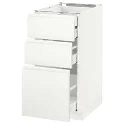 IKEA METOD / MAXIMERA(691.120.95) sz stj 3fr / 2n / wed / w szu, білий / Voxtorp матовий білий