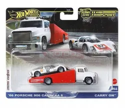 Транспорт команди HOT WHEELS №66 HRV47 '66 Porsche 906 Carrera 6 та ручна поклажа