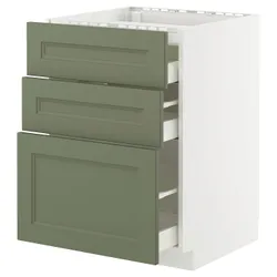 IKEA METOD / MAXIMERA(895.172.12) Sza st pl/3fr/3szu, Biały/axstad gria -green