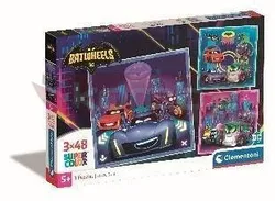 Пазл 3x48 Суперцветные летучие колеса