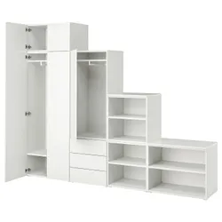 IKEA PLATSA(594.221.97) шафа 5 дверей + 3 ящика, білий / Фоннес білий
