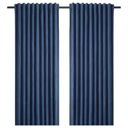 IKEA LAGEROLVON(105.514.02) затеняющие шторы, 1 пара, синий
