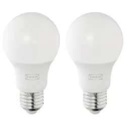 IKEA SOLHETTA  Светодиодная лампа E27 470 люмен, глобус белый опаловый (304.985.69)