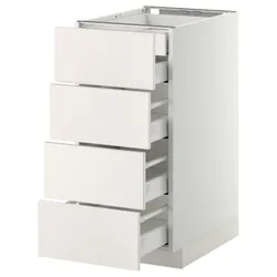 IKEA METOD / MAXIMERA(499.159.01) sz stj 4fr / 2n / 3wd, білий / Veddinge білий