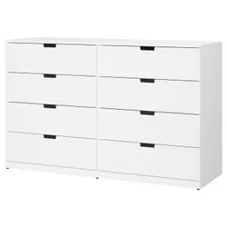 IKEA NORDLI(292.395.05) комод, 8 ящиків, білий