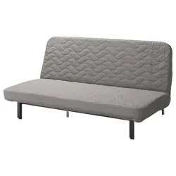 IKEA NYHAMN(593.063.67) 3-місний розкладний диван, з пінополіуретановим матрацом / Кніса сірий / беж