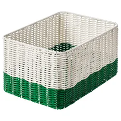 IKEA DJURTRÄNARE(705.914.19) смітник, білий/зелений